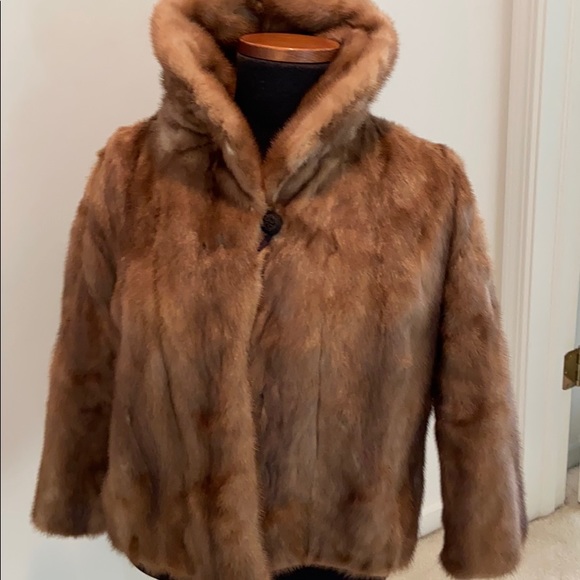 Maas Cropped Mink Jacket - Picture 1 of 8